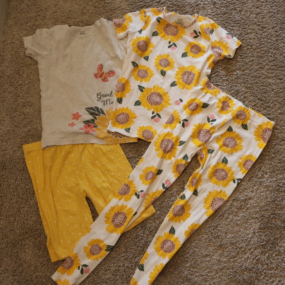 Carter's Sunflower Print Pajama Set